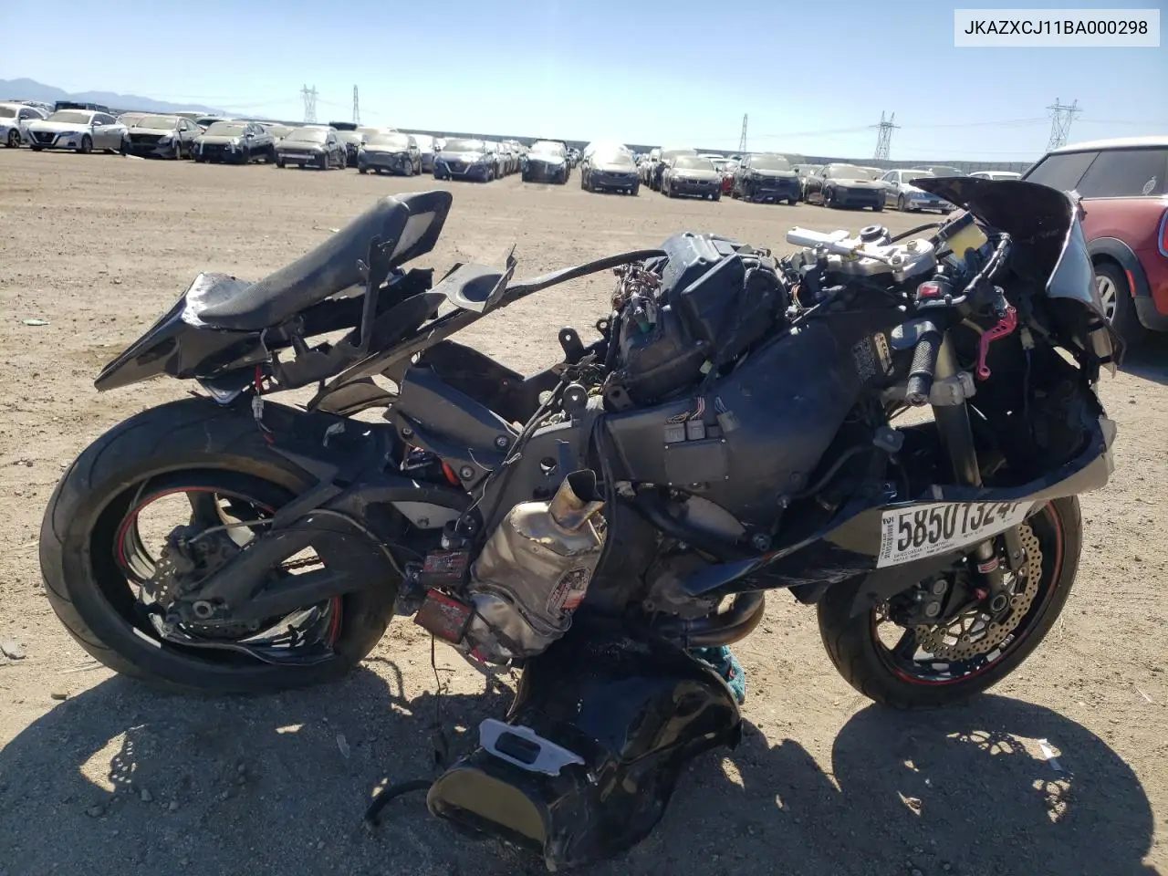 2019 Kawasaki Zx1000 J VIN: JKAZXCJ11BA000298 Lot: 58501324