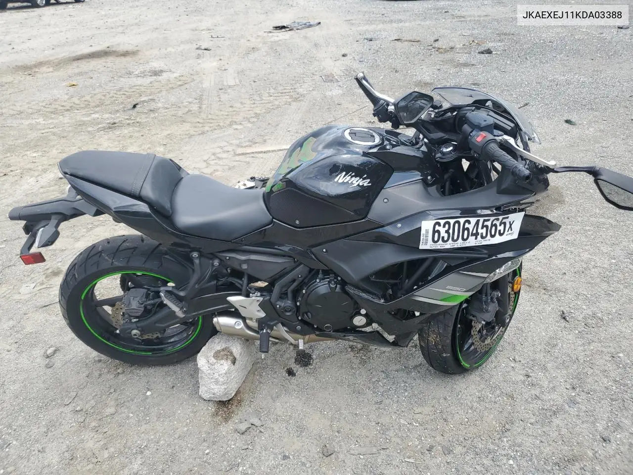 2019 Kawasaki Ex650 J VIN: JKAEXEJ11KDA03388 Lot: 63064565