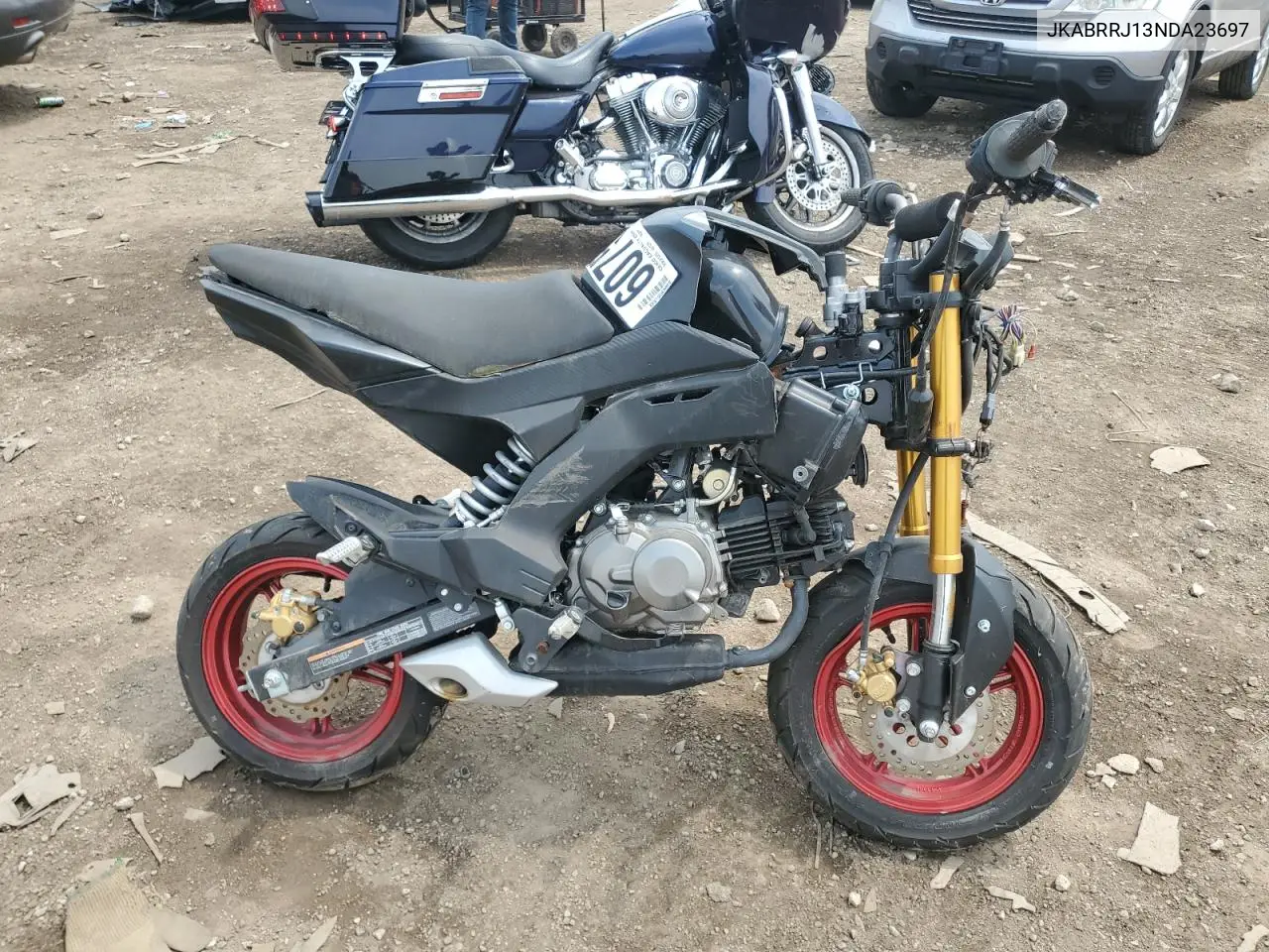 2022 Kawasaki Br125 J VIN: JKABRRJ13NDA23697 Lot: 60752775