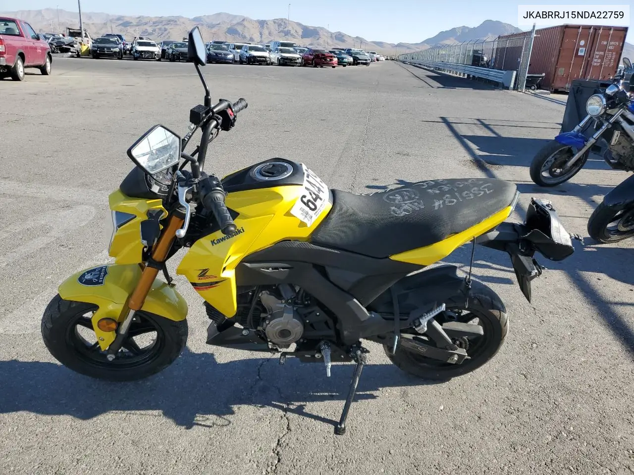 2022 Kawasaki Br125 J VIN: JKABRRJ15NDA22759 Lot: 64479105