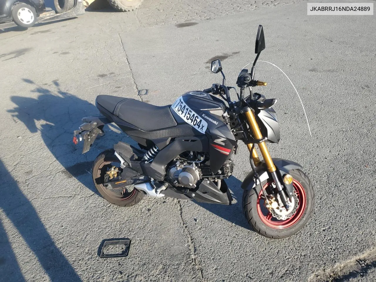 2022 Kawasaki Br125 J VIN: JKABRRJ16NDA24889 Lot: 75415464