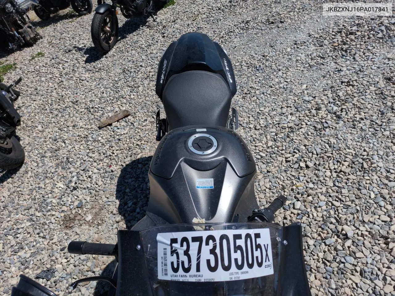 2023 Kawasaki Zx1400 J VIN: JKBZXNJ16PA017841 Lot: 53730505