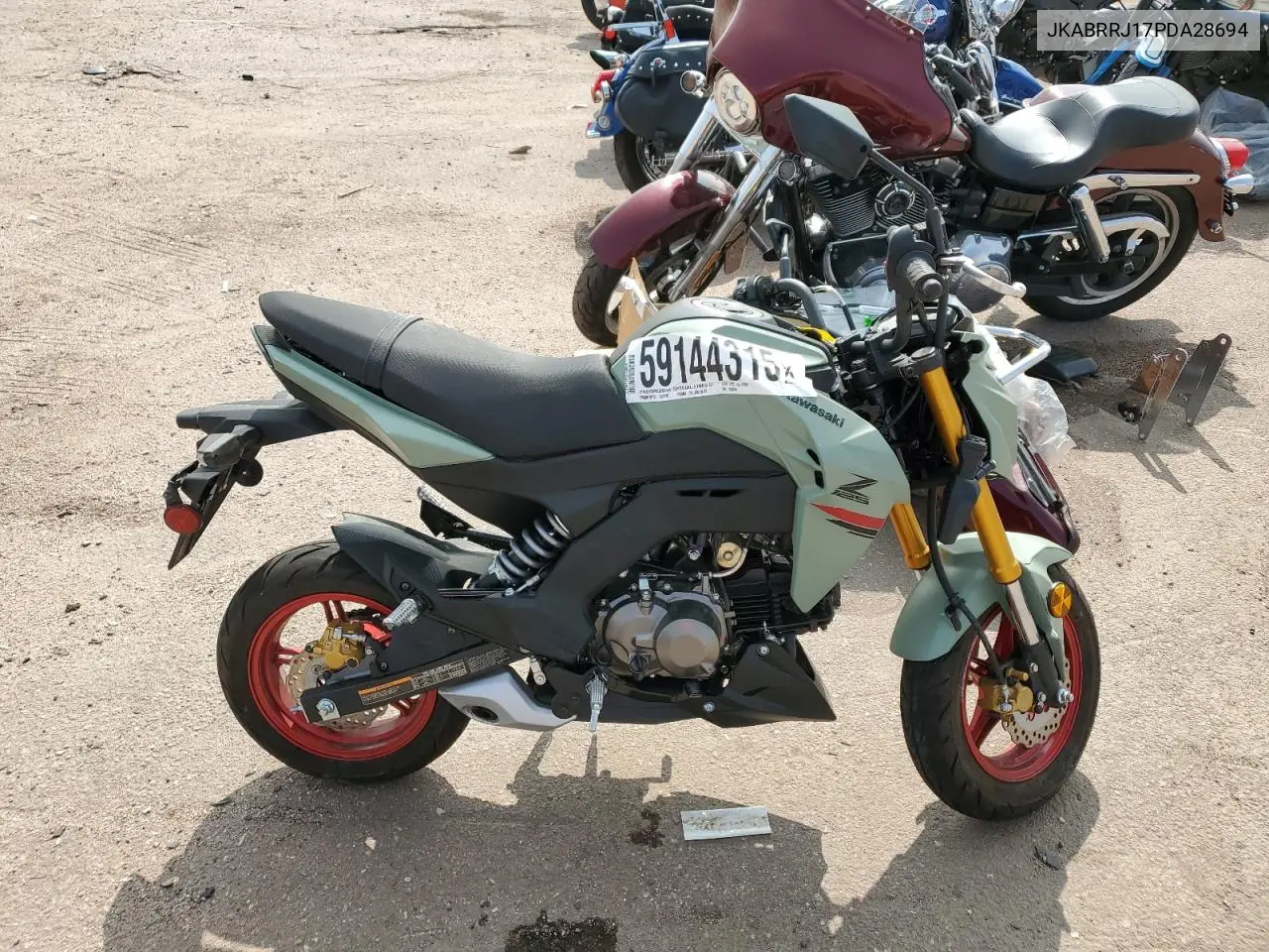 2023 Kawasaki Br125 J VIN: JKABRRJ17PDA28694 Lot: 59144315