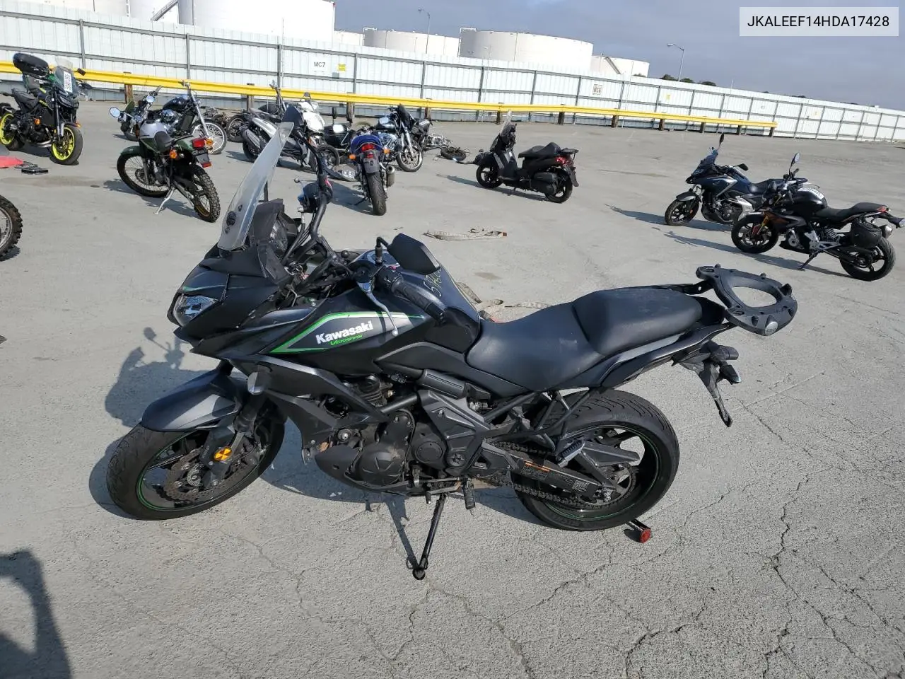 2017 Kawasaki Kle650 F VIN: JKALEEF14HDA17428 Lot: 59762585
