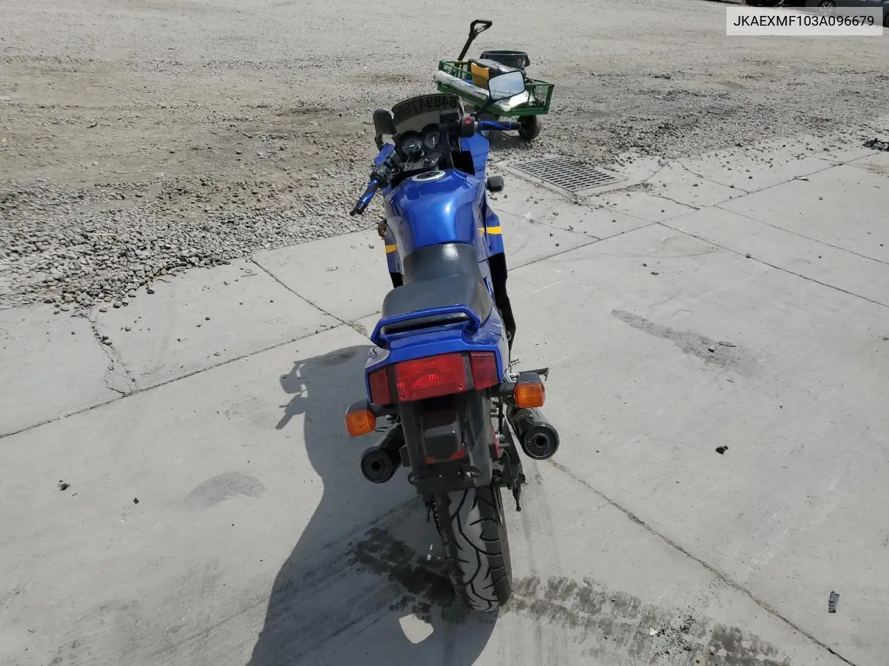 2003 Kawasaki Ex250 F VIN: JKAEXMF103A096679 Lot: 64894755