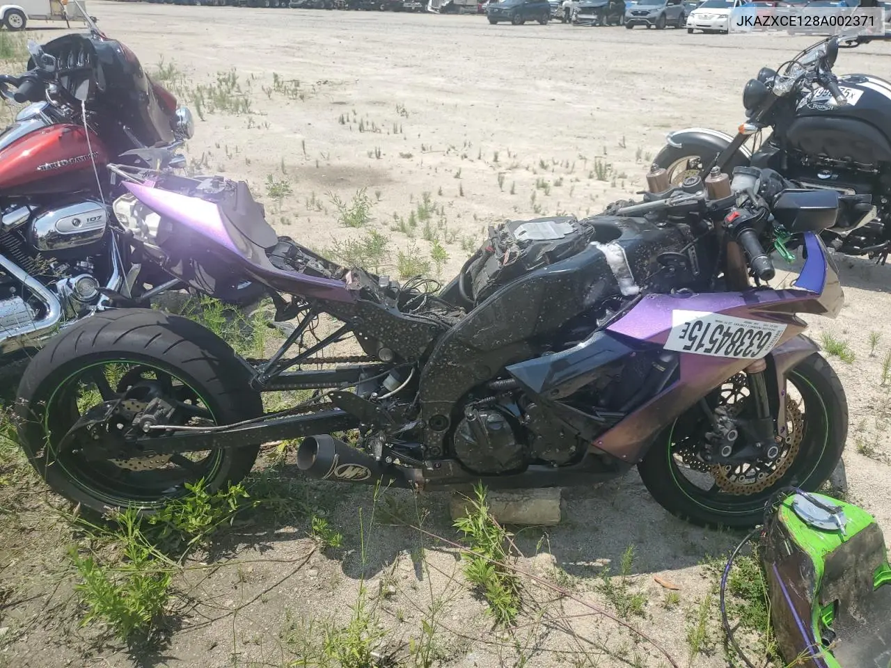 2008 Kawasaki Zx1000 E VIN: JKAZXCE128A002371 Lot: 63384515