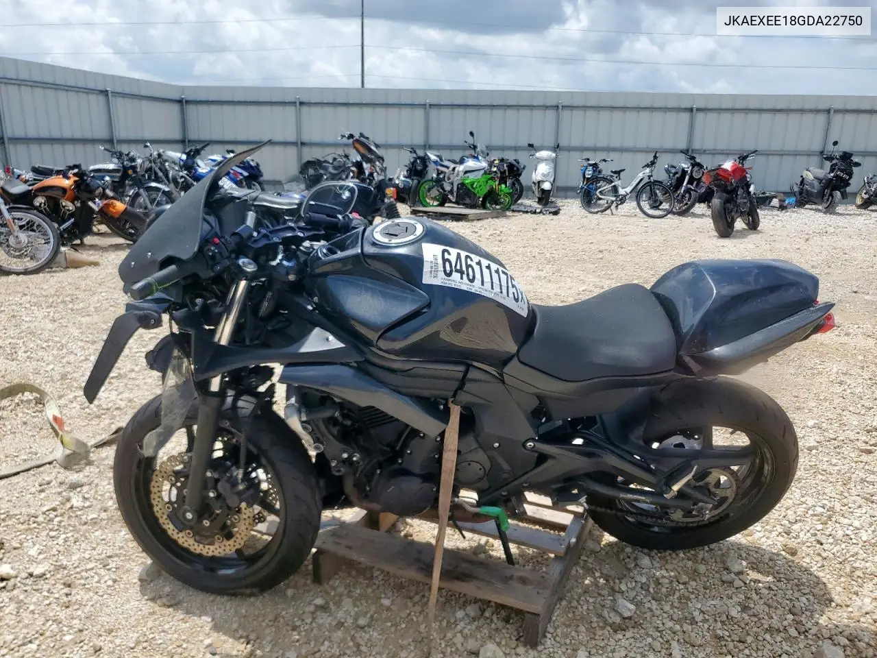 2016 Kawasaki Ex650 E VIN: JKAEXEE18GDA22750 Lot: 64611175