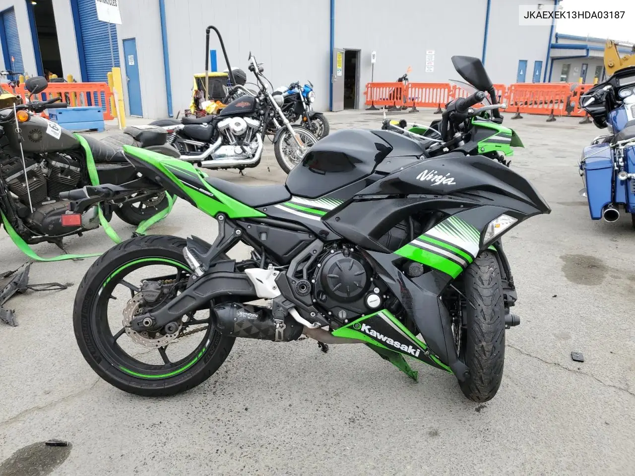 2017 Kawasaki Ex650 F VIN: JKAEXEK13HDA03187 Lot: 64589395