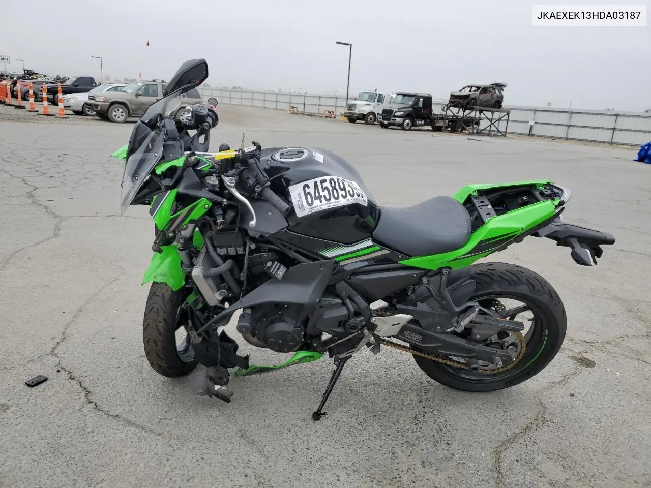 2017 Kawasaki Ex650 F VIN: JKAEXEK13HDA03187 Lot: 64589395