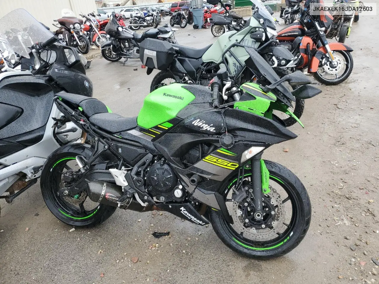 2018 Kawasaki Ex650 F VIN: JKAEXEK16JDA12603 Lot: 49811385