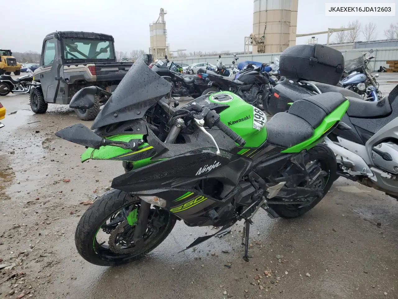 2018 Kawasaki Ex650 F VIN: JKAEXEK16JDA12603 Lot: 49811385