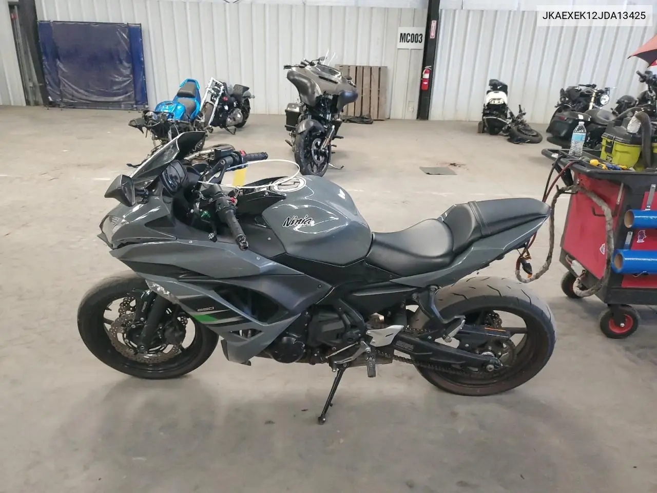 2018 Kawasaki Ex650 F VIN: JKAEXEK12JDA13425 Lot: 62160955
