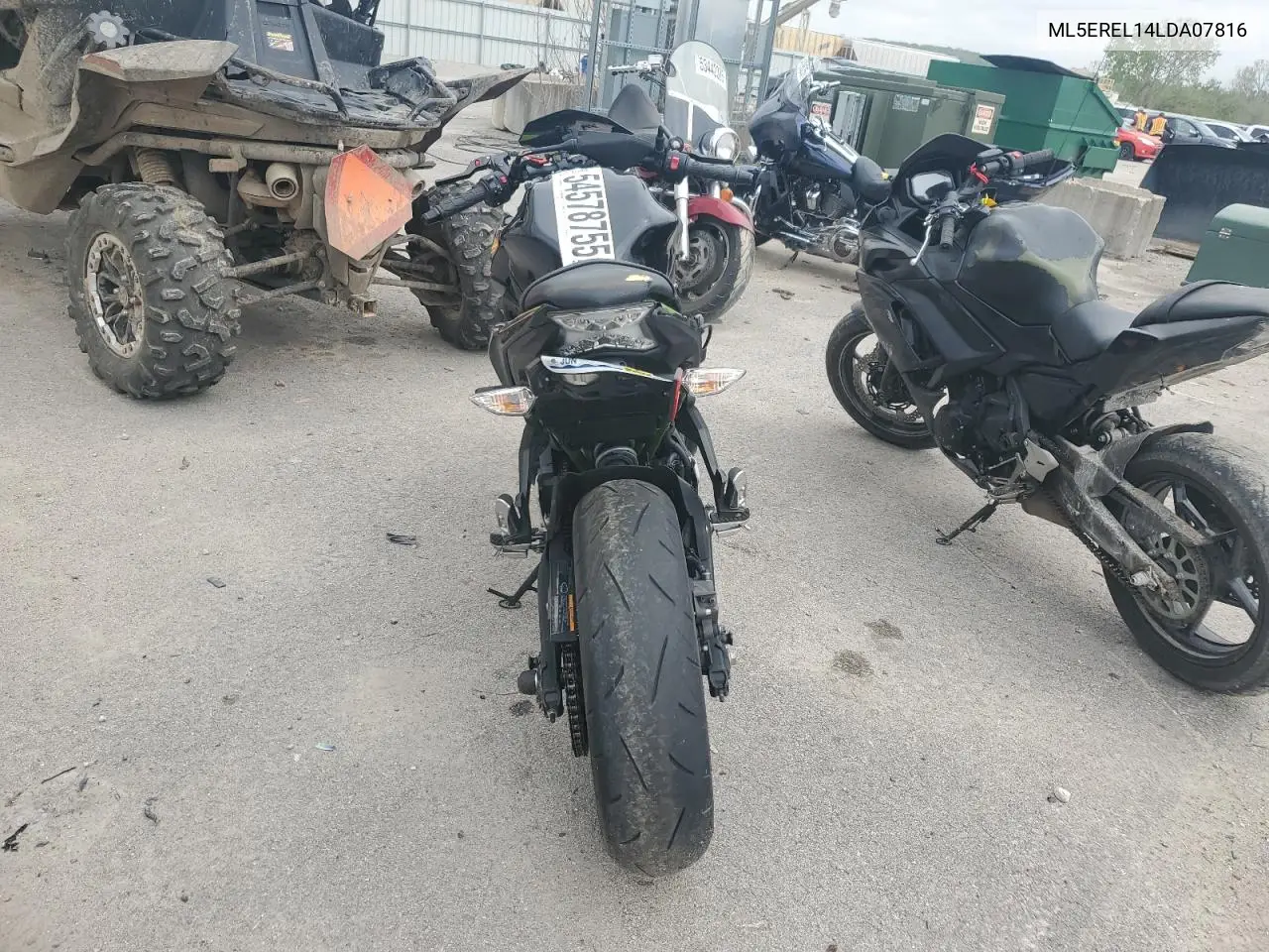 2020 Kawasaki Er650 L VIN: ML5EREL14LDA07816 Lot: 54578755