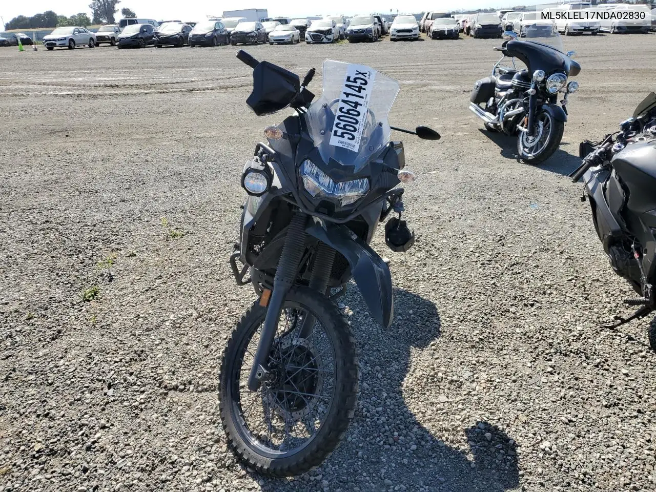 2022 Kawasaki Kl650 L VIN: ML5KLEL17NDA02830 Lot: 56064145