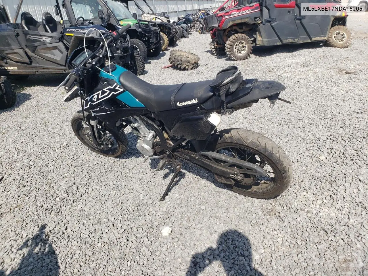 2022 Kawasaki Klx300 E VIN: ML5LXBE17NDA16005 Lot: 59948205