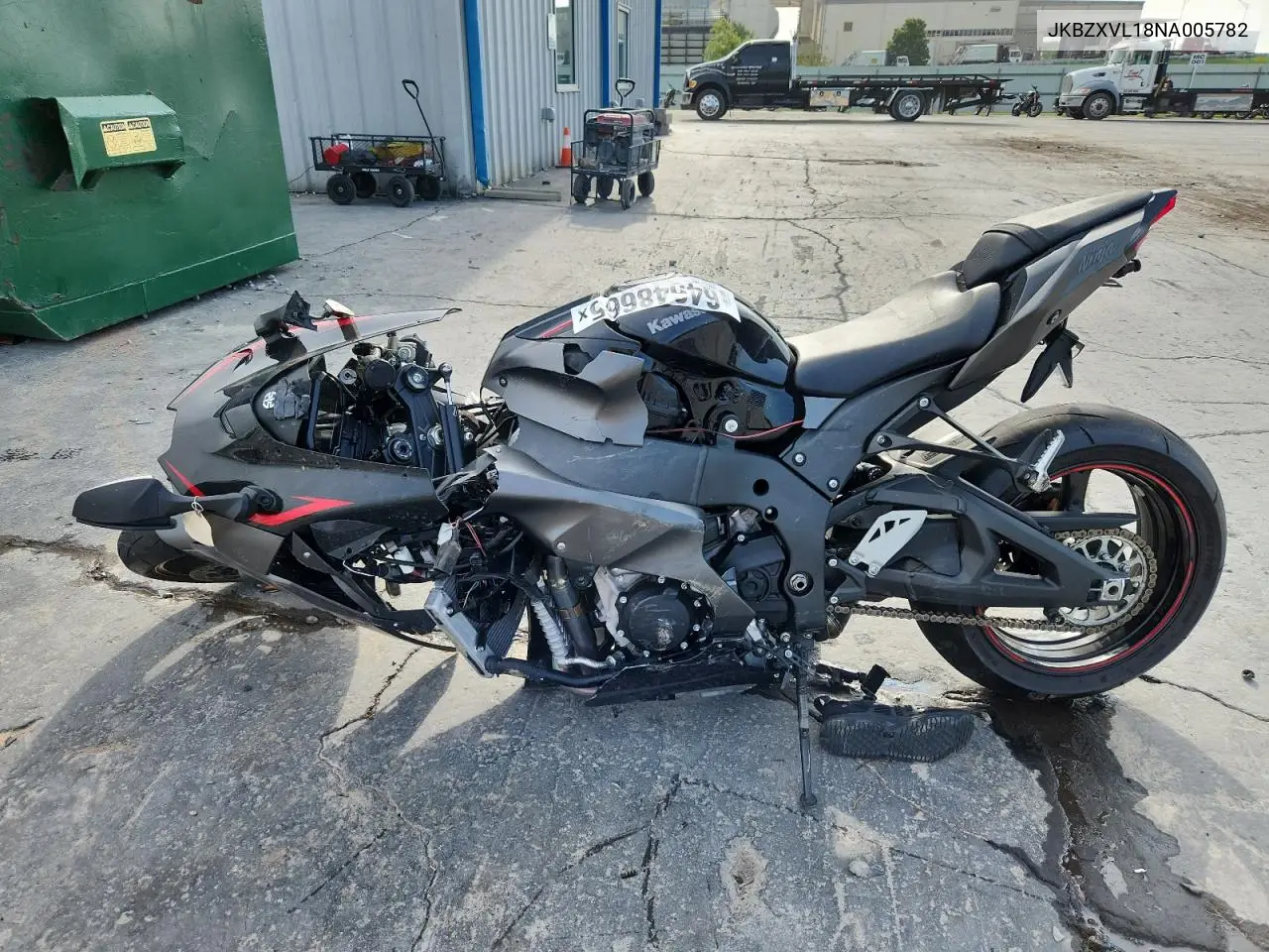 2022 Kawasaki Zx1002 L VIN: JKBZXVL18NA005782 Lot: 64648665