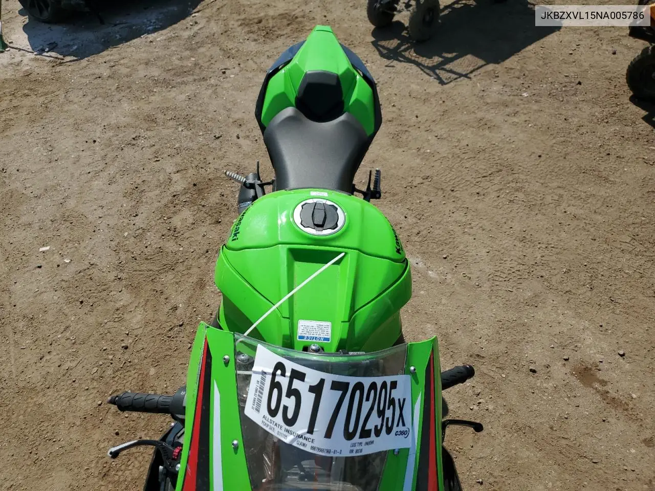 2022 Kawasaki Zx1002 L VIN: JKBZXVL15NA005786 Lot: 65170295