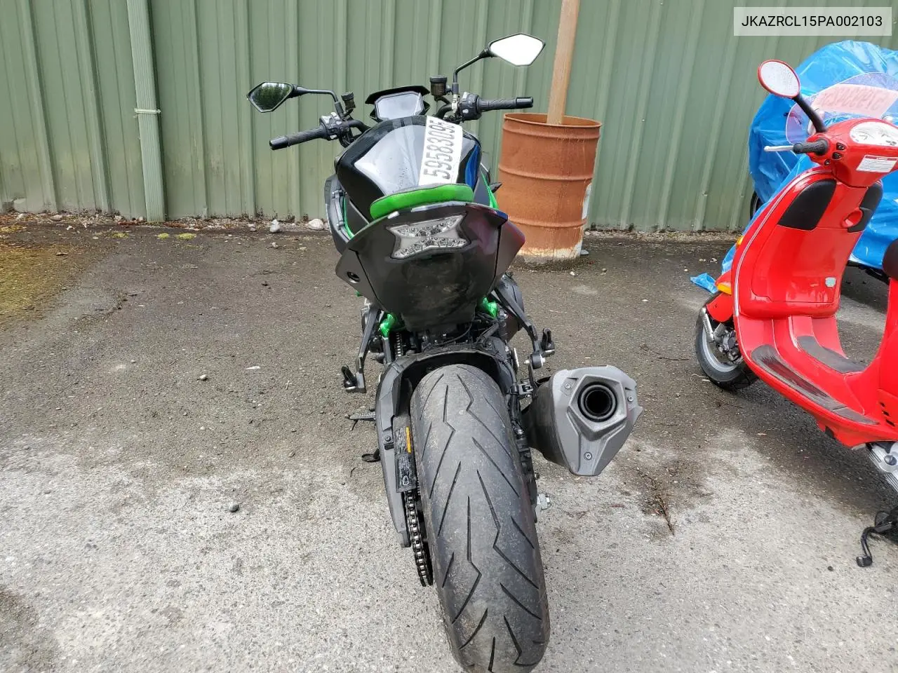 2023 Kawasaki Zr1000 L VIN: JKAZRCL15PA002103 Lot: 59583095