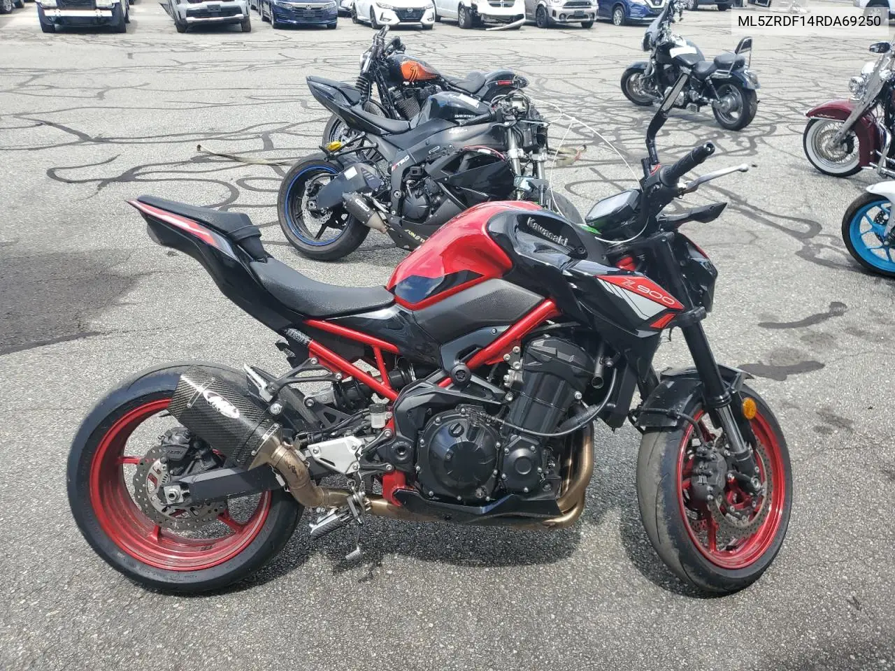 2024 Kawasaki Zr900 F VIN: ML5ZRDF14RDA69250 Lot: 63260155