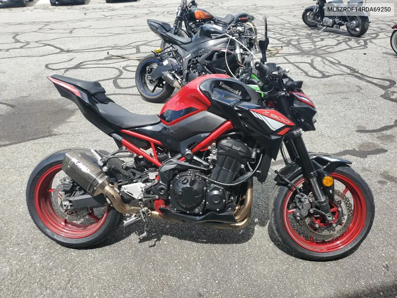 2024 Kawasaki Zr900 F VIN: ML5ZRDF14RDA69250 Lot: 63260155