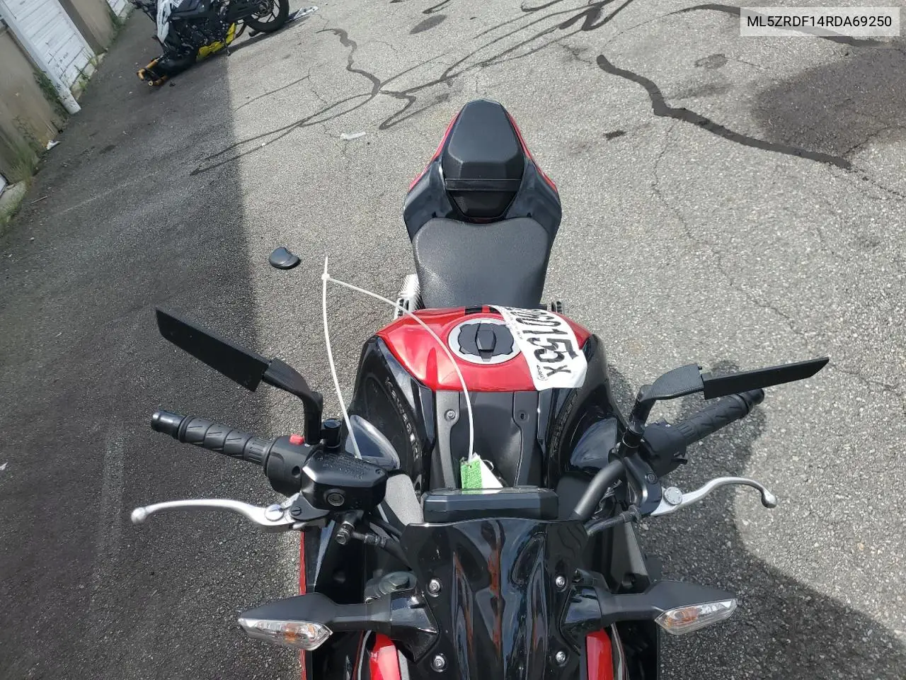 2024 Kawasaki Zr900 F VIN: ML5ZRDF14RDA69250 Lot: 63260155