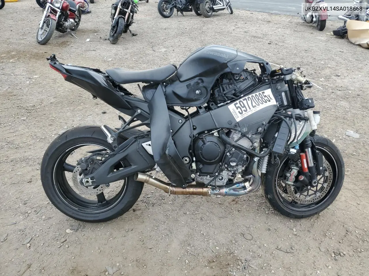 2025 Kawasaki Zx1002 L VIN: JKBZXVL14SA018668 Lot: 59720885
