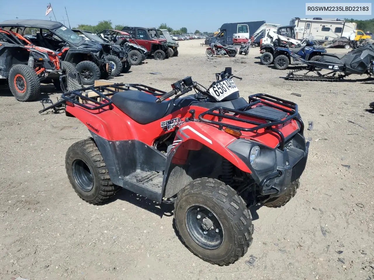2020 Kawasaki Kvf300 C VIN: RGSWM2235LBD22183 Lot: 65814855