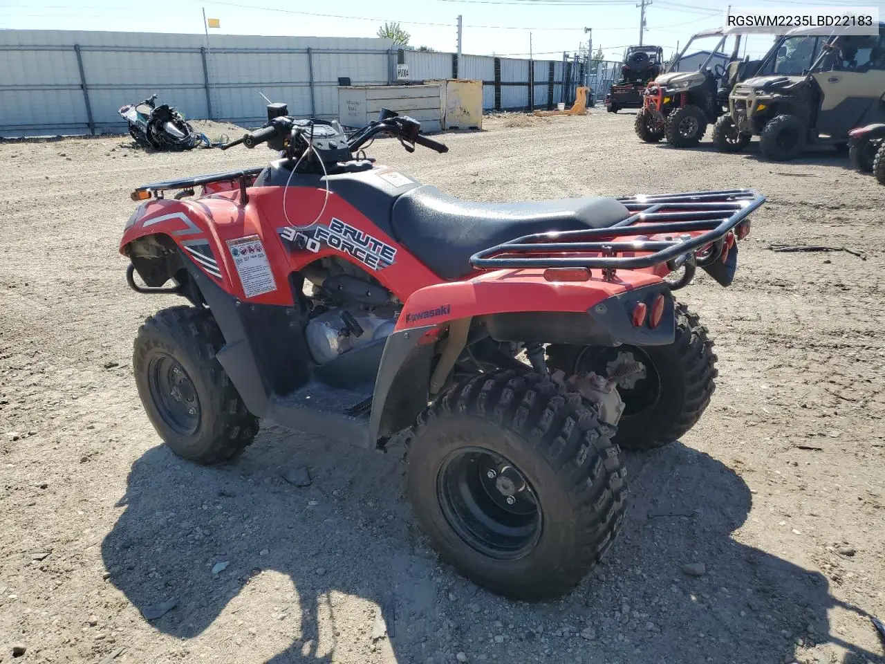 2020 Kawasaki Kvf300 C VIN: RGSWM2235LBD22183 Lot: 65814855