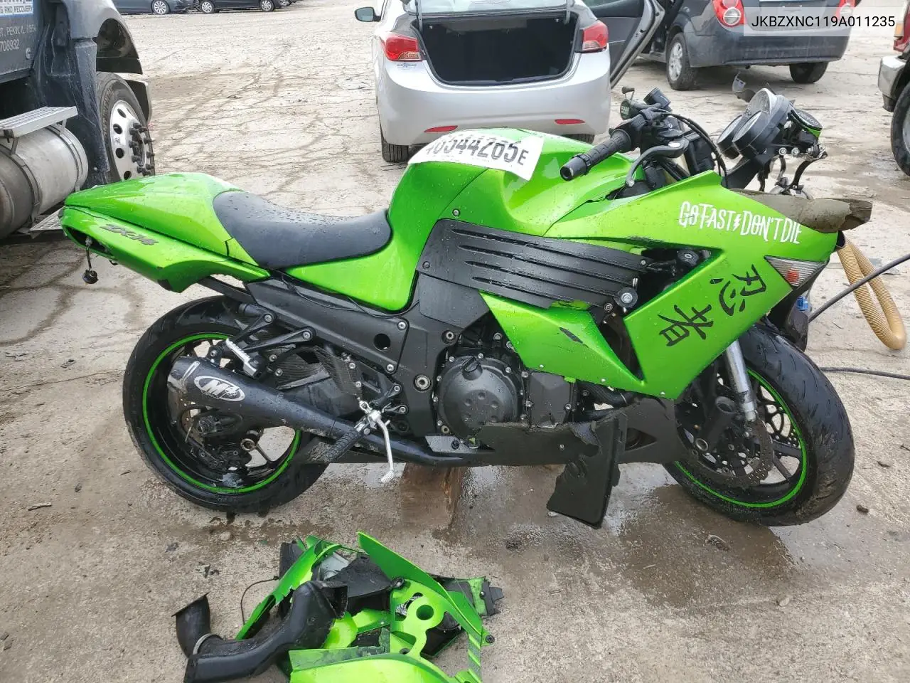2009 Kawasaki Zx1400 C VIN: JKBZXNC119A011235 Lot: 46544265