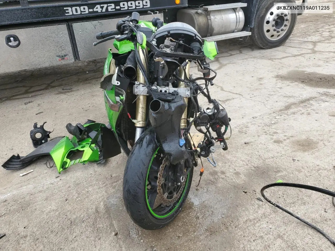 2009 Kawasaki Zx1400 C VIN: JKBZXNC119A011235 Lot: 46544265