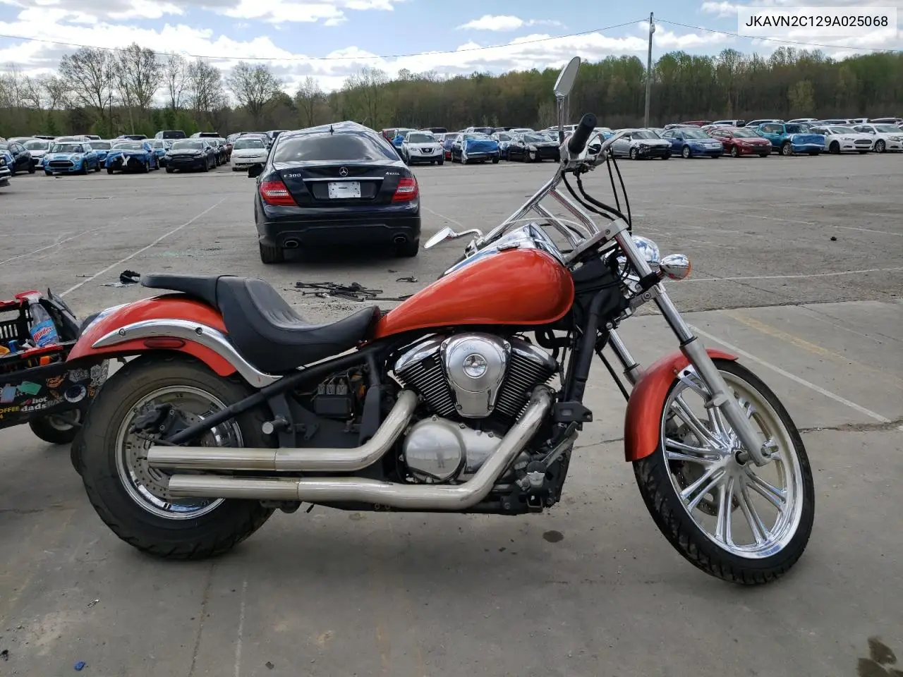 2009 Kawasaki Vn900 C VIN: JKAVN2C129A025068 Lot: 52703435