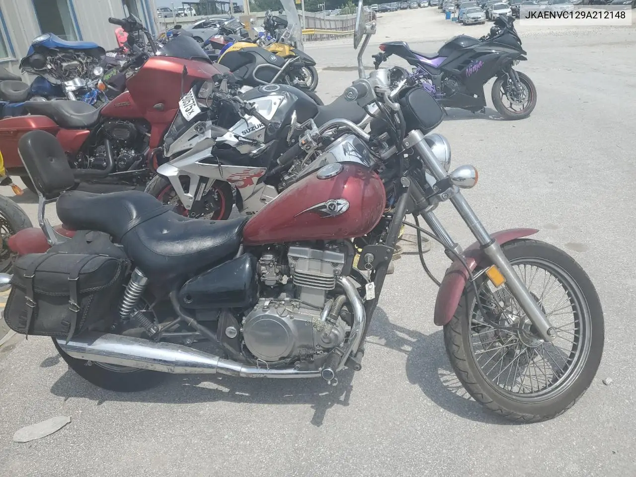 2009 Kawasaki En500 C VIN: JKAENVC129A212148 Lot: 64177585