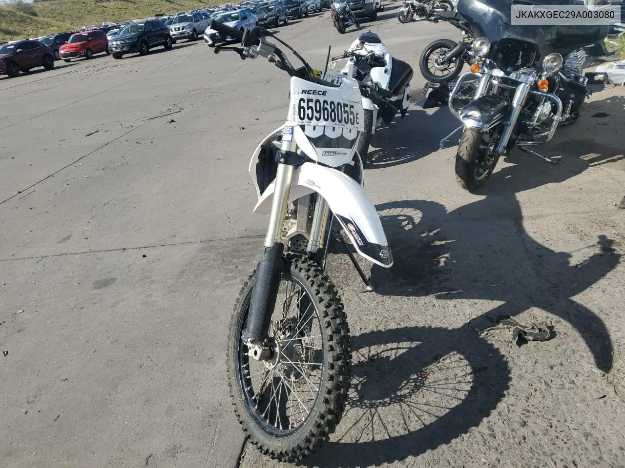 2009 Kawasaki Kx450 E VIN: JKAKXGEC29A003080 Lot: 65968055