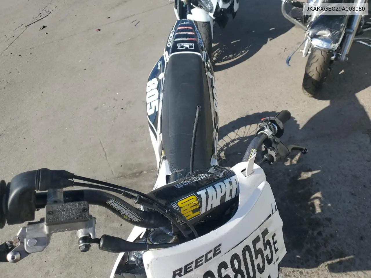 2009 Kawasaki Kx450 E VIN: JKAKXGEC29A003080 Lot: 65968055