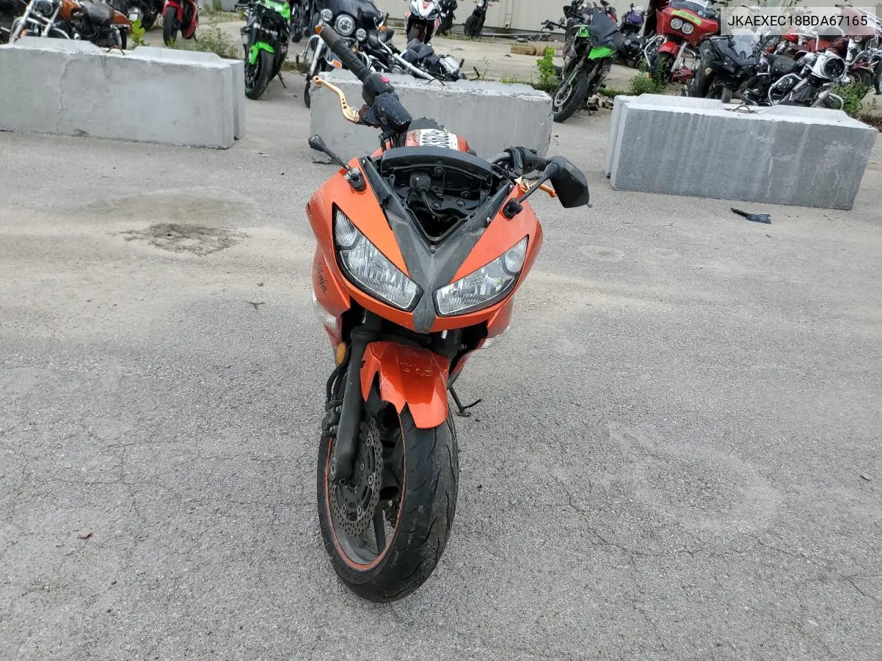 2011 Kawasaki Ex650 C VIN: JKAEXEC18BDA67165 Lot: 62836295