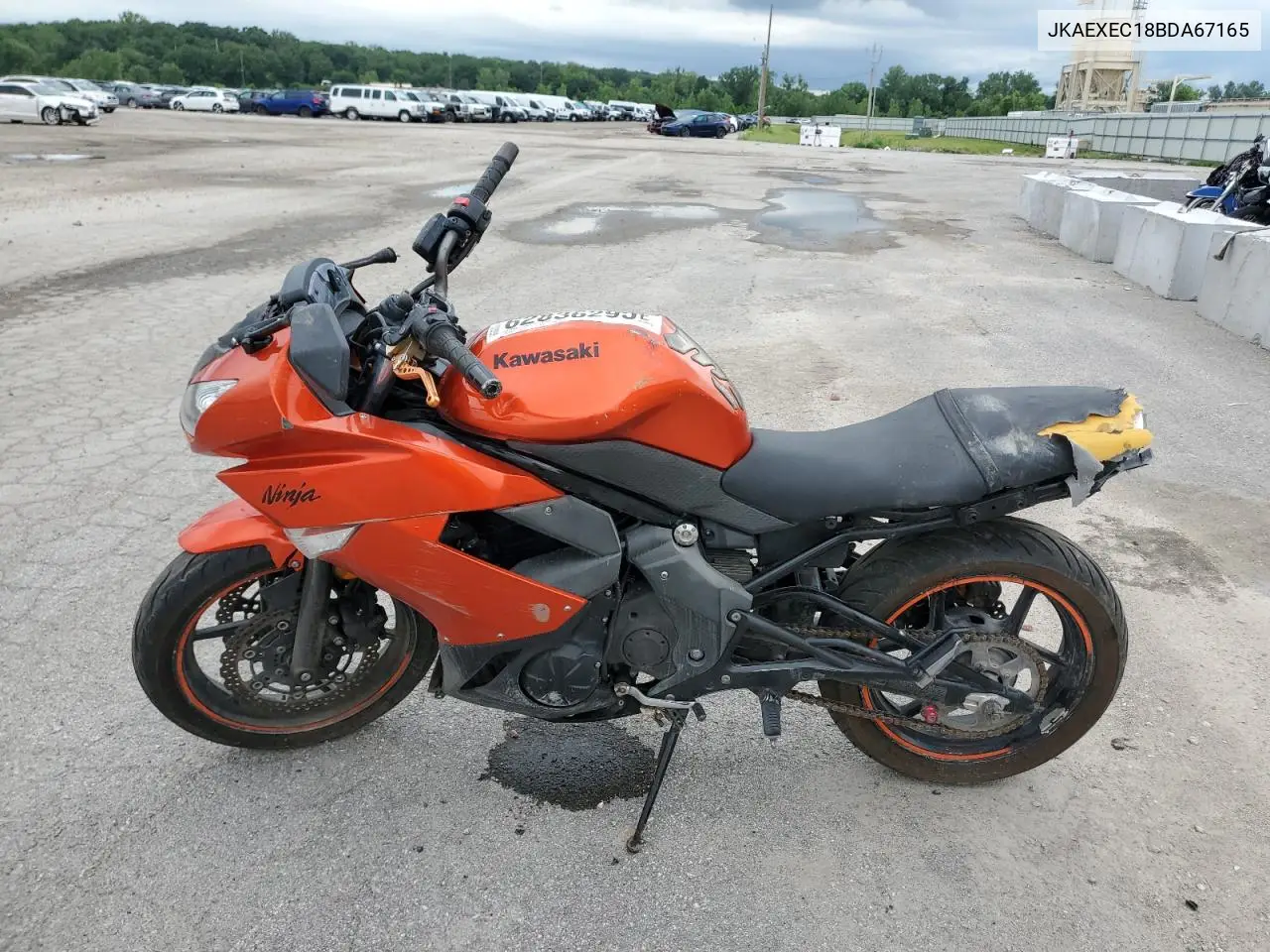 2011 Kawasaki Ex650 C VIN: JKAEXEC18BDA67165 Lot: 62836295