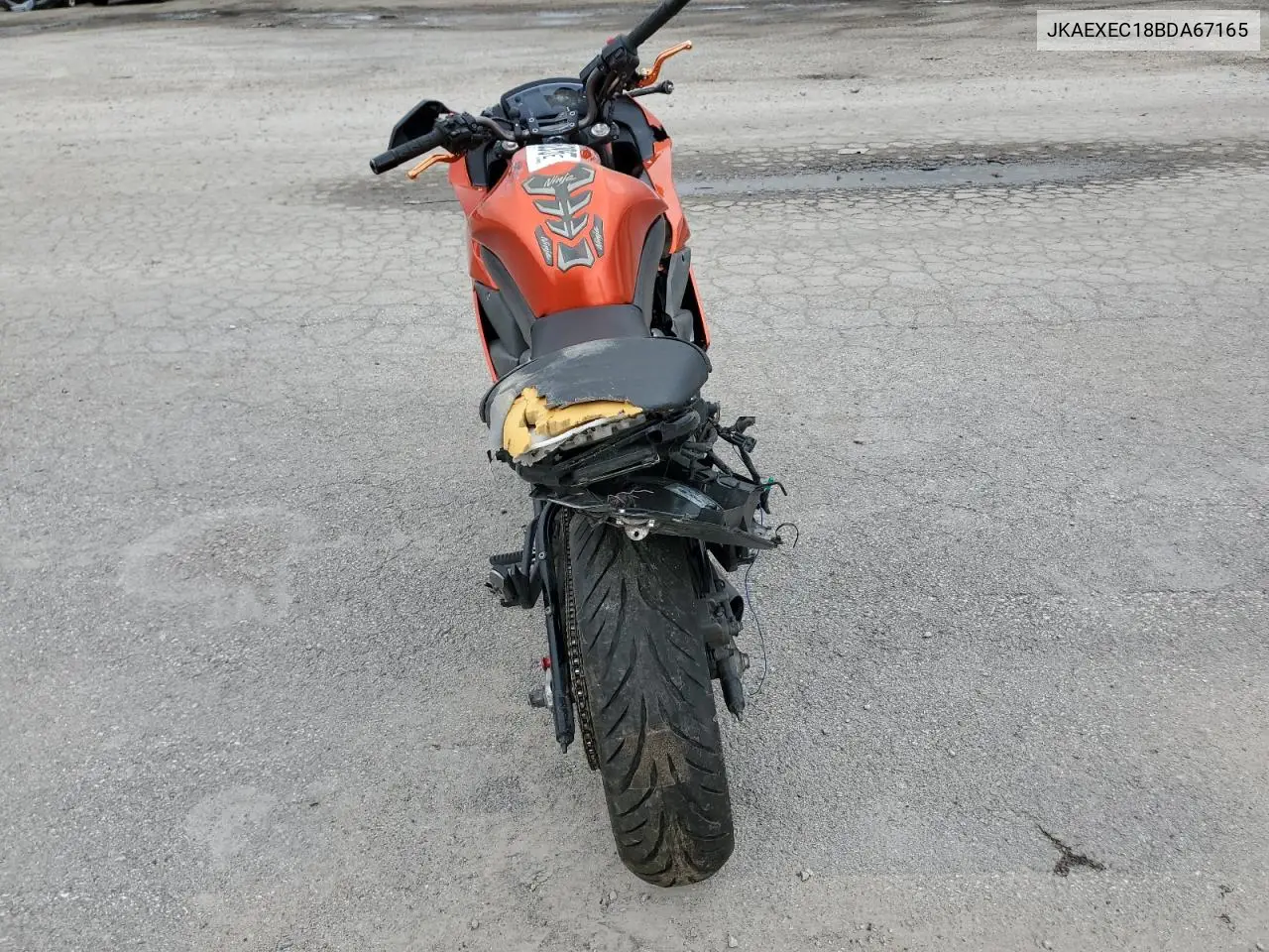 2011 Kawasaki Ex650 C VIN: JKAEXEC18BDA67165 Lot: 62836295