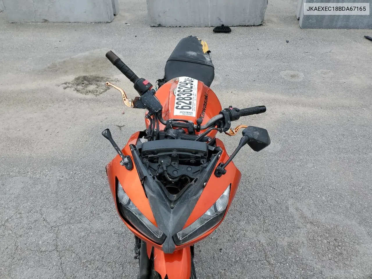 2011 Kawasaki Ex650 C VIN: JKAEXEC18BDA67165 Lot: 62836295