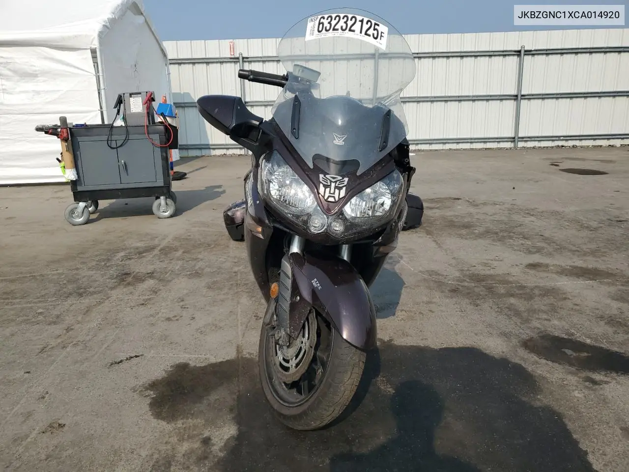 2012 Kawasaki Zg1400 C VIN: JKBZGNC1XCA014920 Lot: 63232125