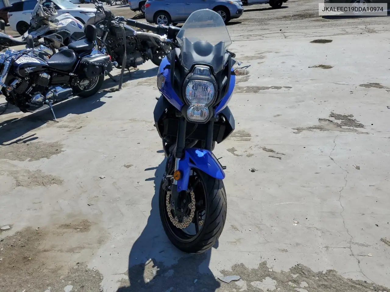 2013 Kawasaki Le650 C VIN: JKALEEC19DDA10974 Lot: 58990435