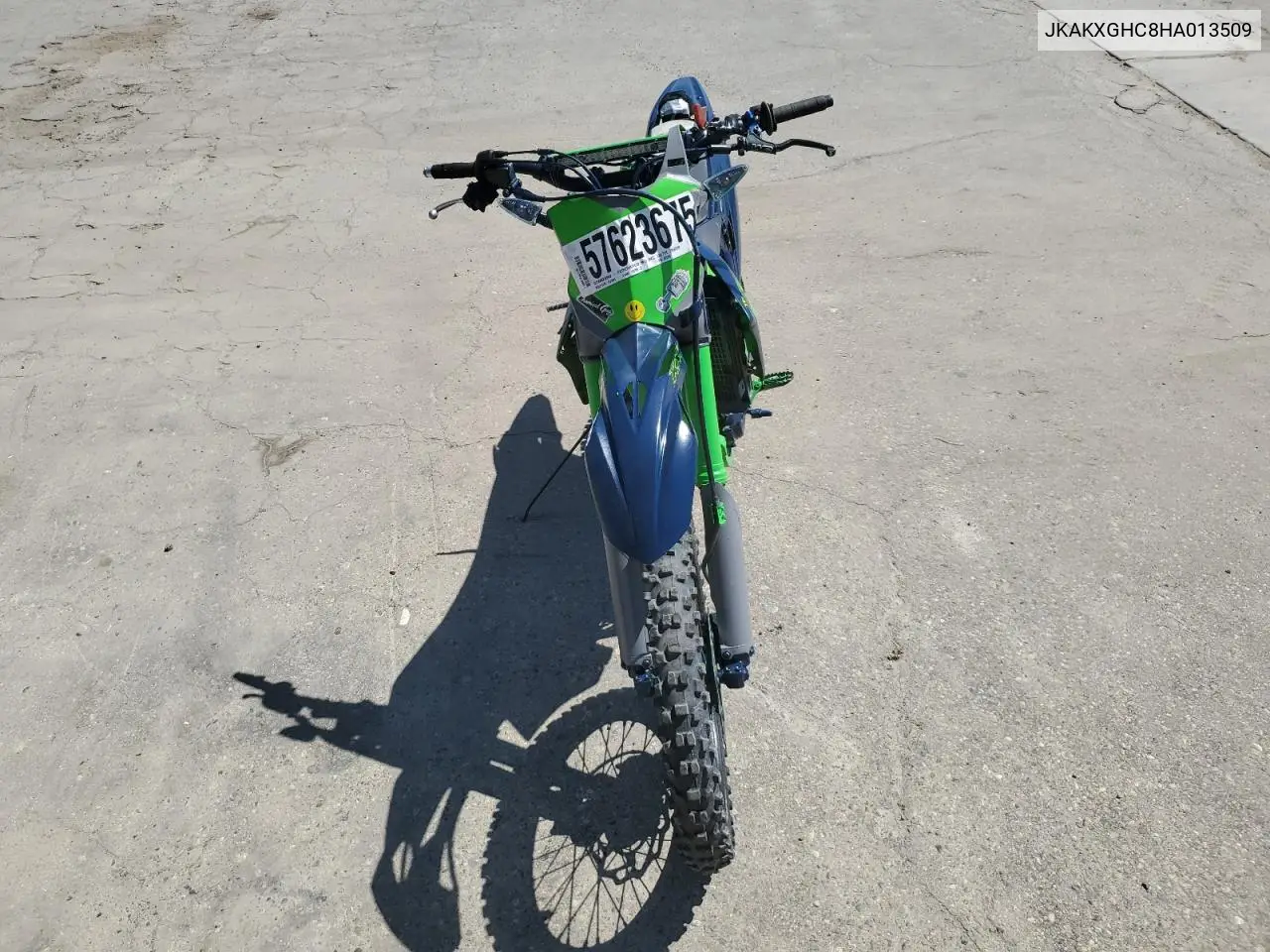 2017 Kawasaki Kx450 F VIN: JKAKXGHC8HA013509 Lot: 57623675