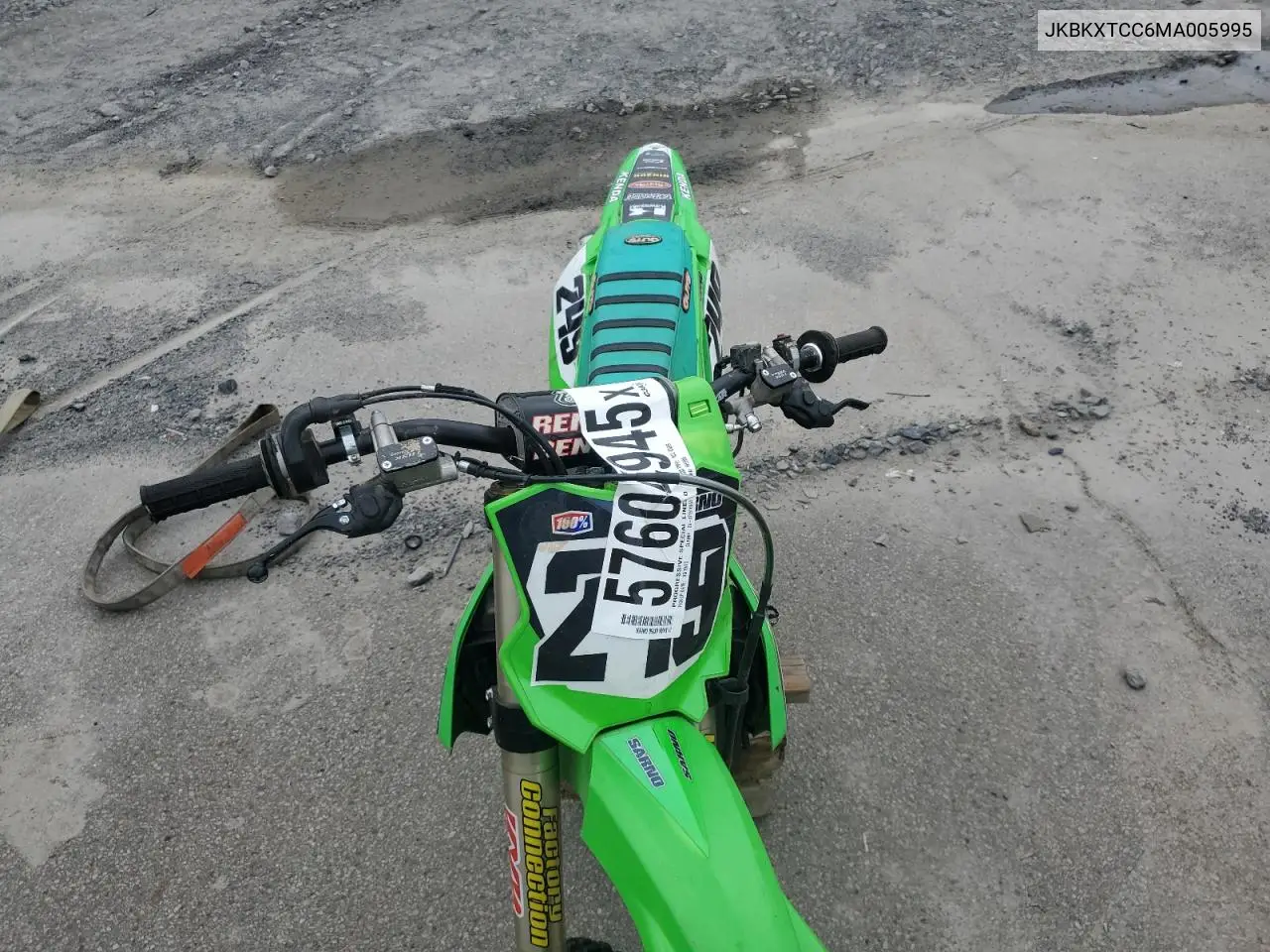 2021 Kawasaki Kx252 C VIN: JKBKXTCC6MA005995 Lot: 57604945
