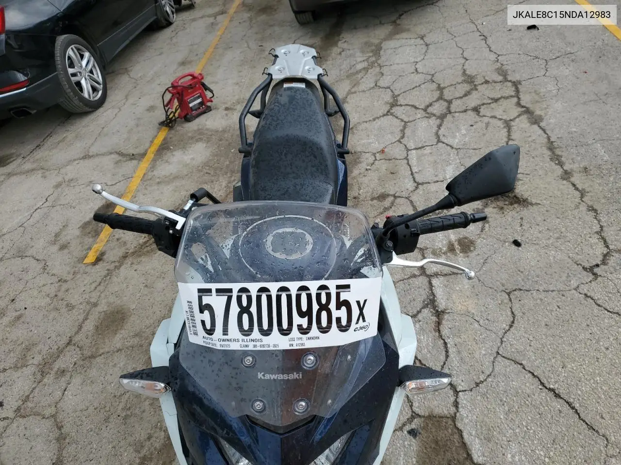2022 Kawasaki Kle300 C VIN: JKALE8C15NDA12983 Lot: 57800985
