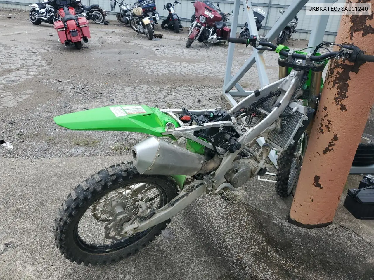 2025 Kawasaki Kx252 C VIN: JKBKXTEC7SA001240 Lot: 61397065