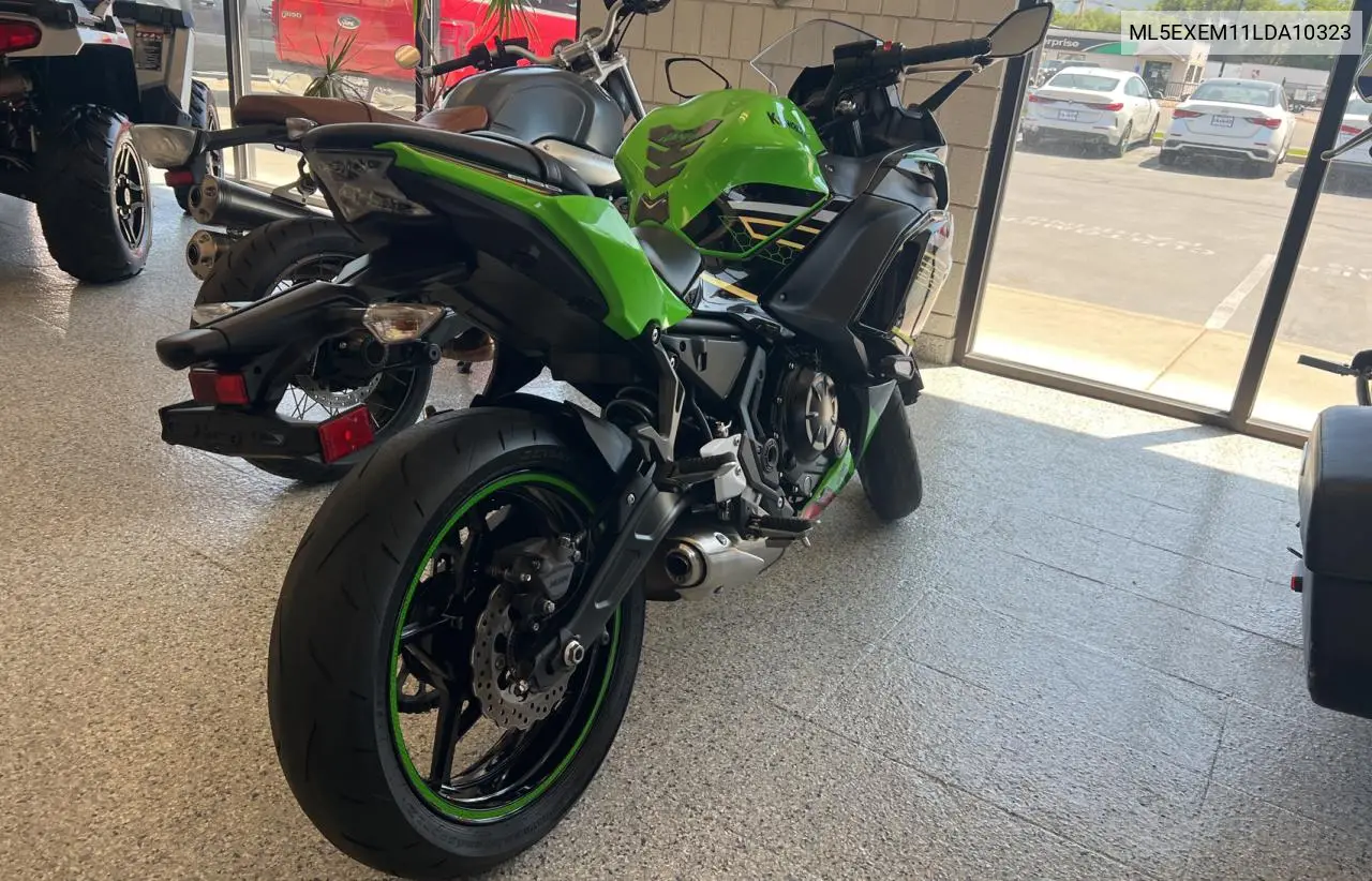 2020 Kawasaki Ex650 M VIN: ML5EXEM11LDA10323 Lot: 59740655