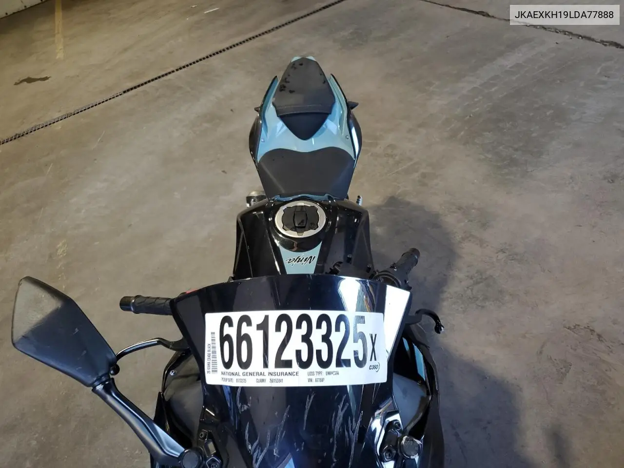 2020 Kawasaki Ex400 VIN: JKAEXKH19LDA77888 Lot: 66123325