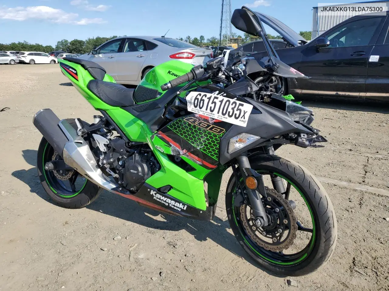 2020 Kawasaki Ex400 VIN: JKAEXKG13LDA75300 Lot: 66151035