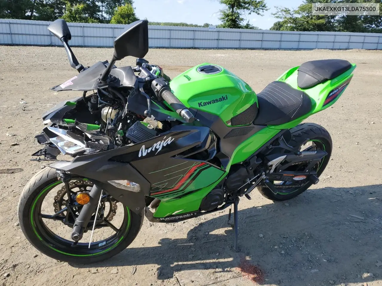 2020 Kawasaki Ex400 VIN: JKAEXKG13LDA75300 Lot: 66151035