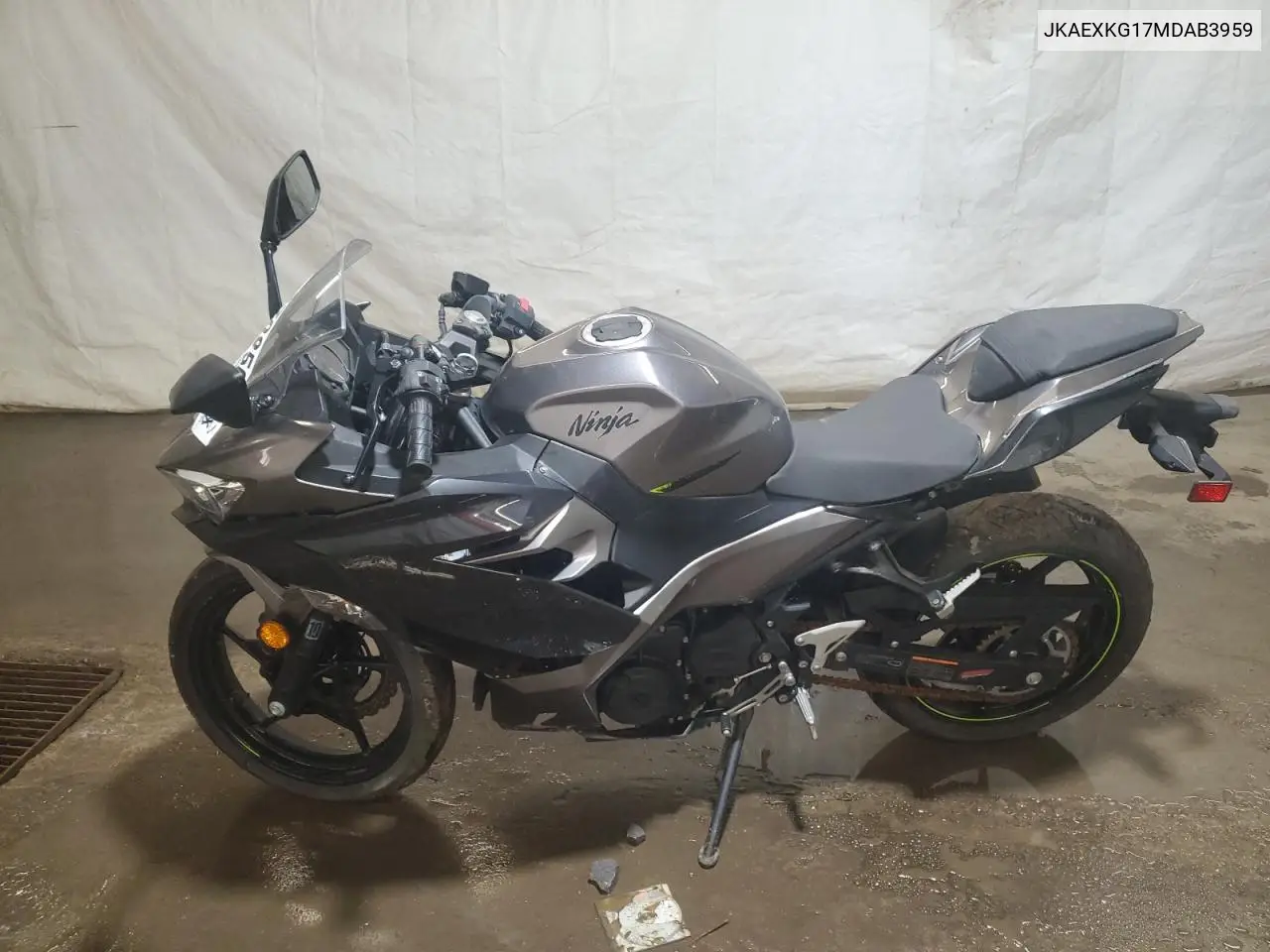 2021 Kawasaki Ex400 VIN: JKAEXKG17MDAB3959 Lot: 57085075