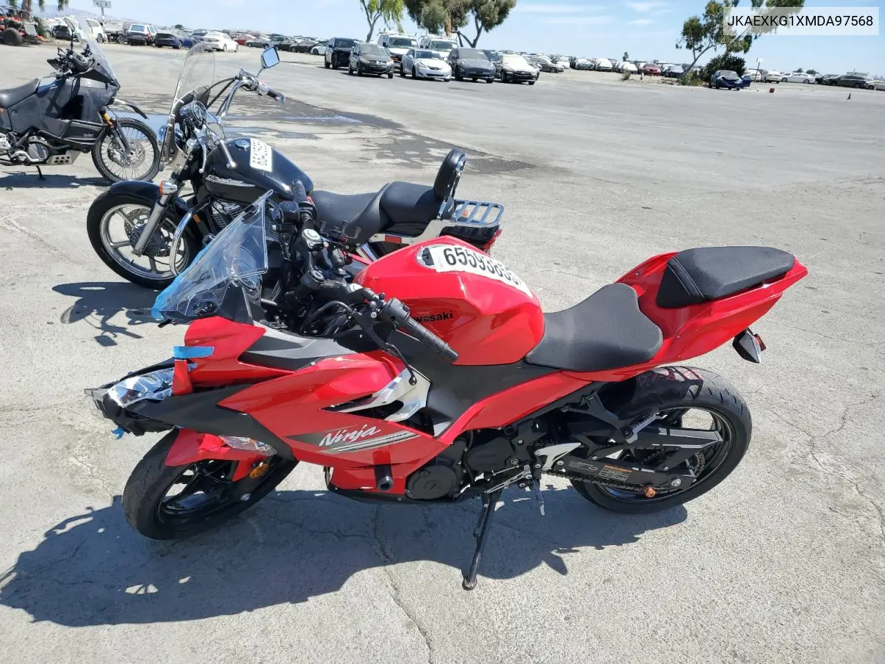 2021 Kawasaki Ex400 VIN: JKAEXKG1XMDA97568 Lot: 65593855